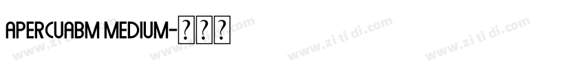 ApercuABM Medium字体转换